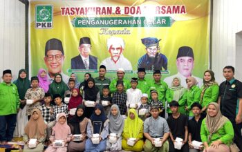 DPW PKB Provinsi Sumatera mengadakan Tasyakuran dan Doa bersama sekaligus penyantunan anak yatim dan kaum duafa a